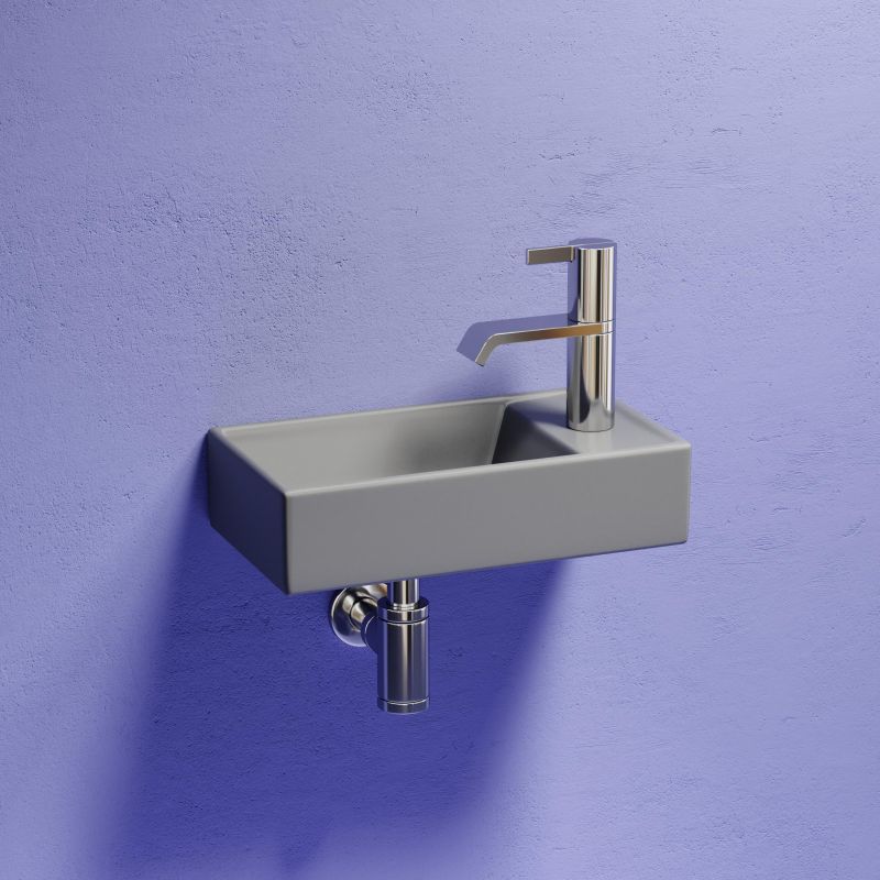 Рукомойник подвесной Ceramica Nova Element CN6051LMH антрацит матовый, 40,7 см фото 2