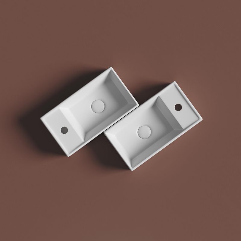 Рукомойник подвесной Ceramica Nova Element CN6051LMH антрацит матовый, 40,7 см фото 5