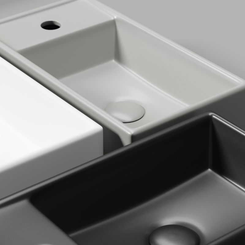 Рукомойник подвесной Ceramica Nova Element CN6051LMH антрацит матовый, 40,7 см фото 6