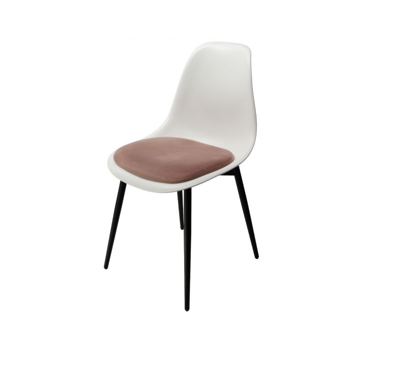 Стул ZiP-mebel Туссе чёрный /белый, розовый R101776BA5 фото 1