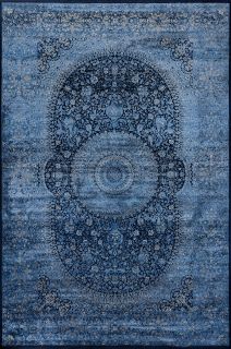 Турецкий ковер из вискозы и акрила Carpet «BELLA» 06469A-MAVI-LAC 200 x 290 см