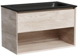 Тумба под раковину подвесная SANCOS Marmi 1.0 MR1.080EG дуб галифакс натуральный 79 см