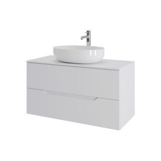Подвесная тумба с раковиной Orange Line Li-100TuwMDF+B05-520W, 100 см