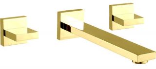 Смеситель для раковины встраиваемый Cezares UNIKA-BLI3-03/24 золото скрытая монтажная часть в комплекте