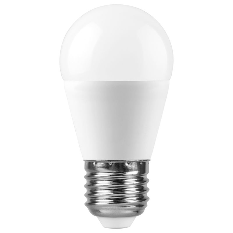 Лампа светодиодная Feron SBG 15W 230V E27 6400K (белый) G45, SBG4515 55214