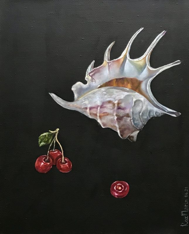 Картина "SHELL & CHERRY" Марина Дерягина