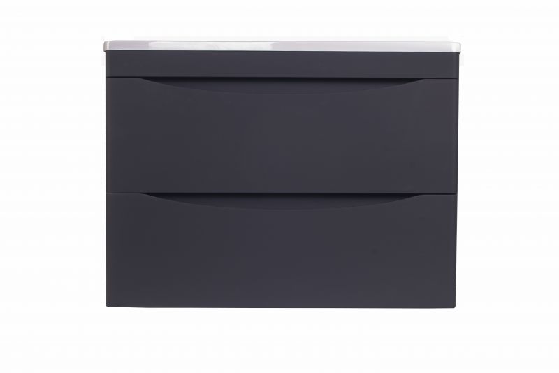Тумба под раковину подвесная Style Line El Fante Бергамо мини СС-00002321 черная 70 фото 1