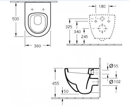 Подвесной унитаз Esbano Lotus ESUPLOTUBM Matt Black