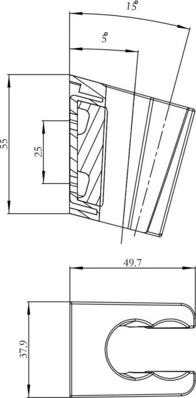 Держатель для лейки Iddis 080CP00i53 хром глянцевый