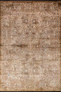 Турецкий ковер из эвкалиптового шёлка Carpet «PIETRA» 2077C-GOLD-CREAM 200 x 290 см