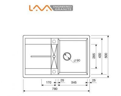 Мойка Lava L6.DUN светлый беж фото 3