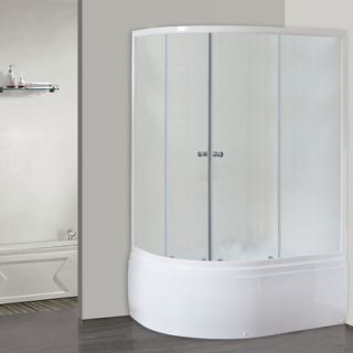 Душевой уголок Royal Bath RB 8120BK-C-CH R, с поддоном