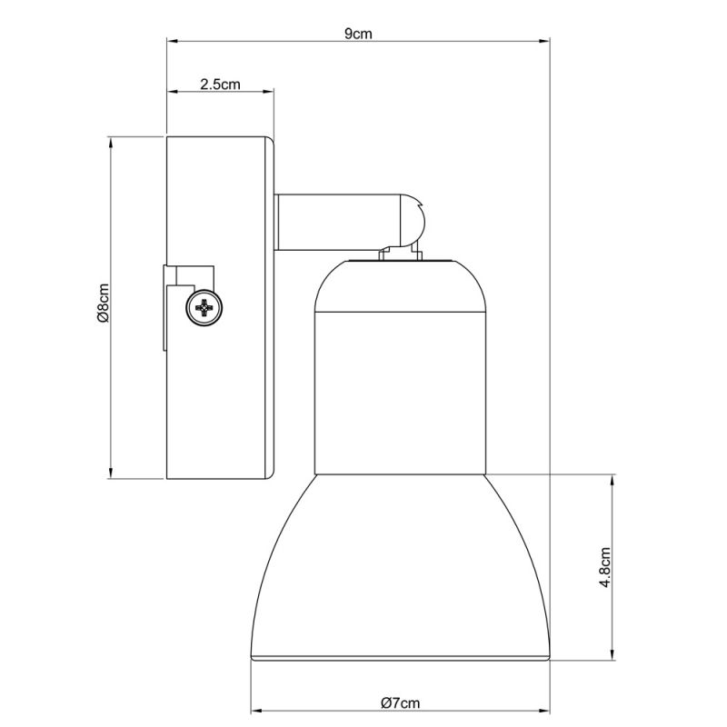 Спот Arte Lamp Falena  A3115AP-1SS фото 5