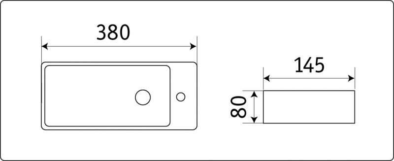 Раковина CeramaLux N 9048FL