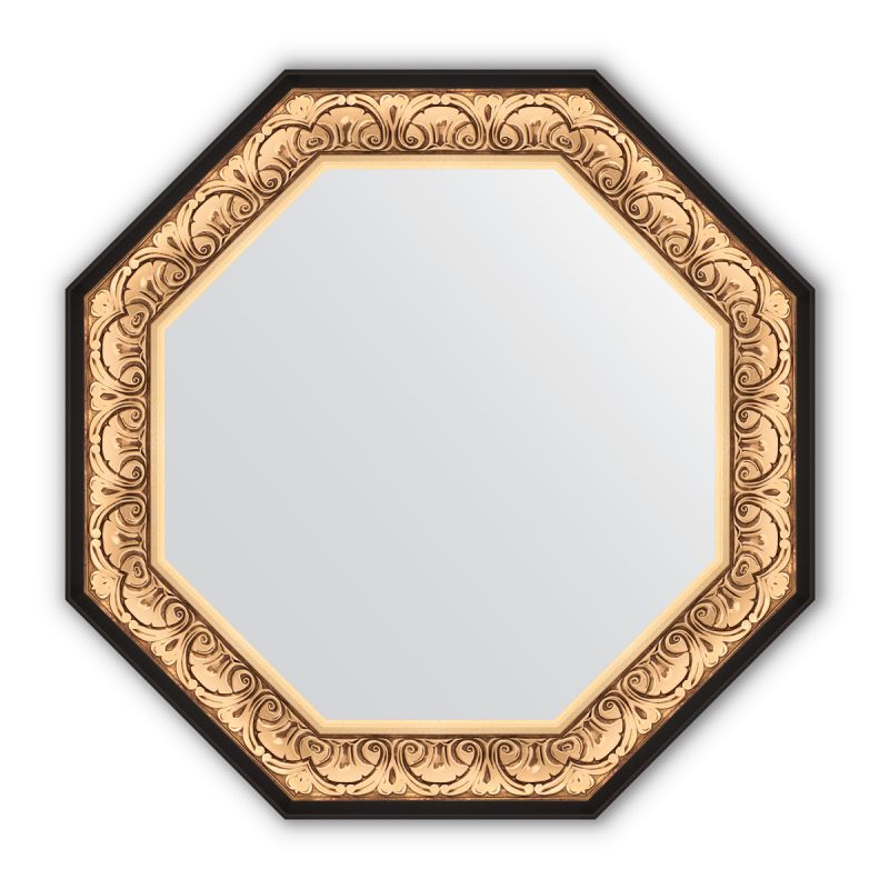 Зеркало в багетной раме Evoform Octagon BY 3846 барокко золото