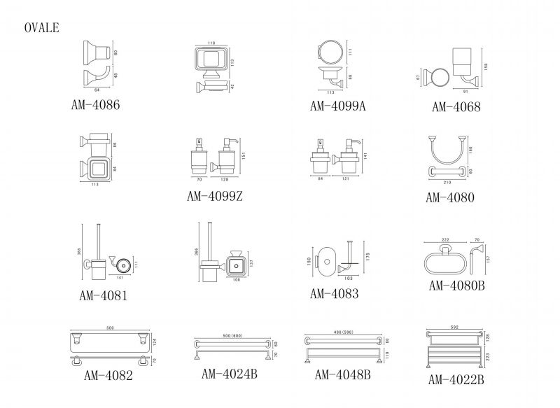 Стакан подвесной ART&MAX OVALE AM-E-4068