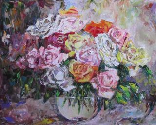Картина "Букет роз" 40x50 Светлана Круглова