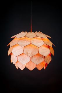 Подвесной деревянный светильник Woodshire Астеко 1330mx