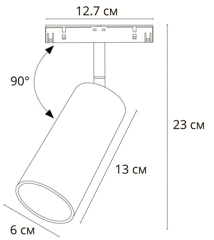 Трековый светильник Arte Lamp LINEA A4661PL-1WH фото 4