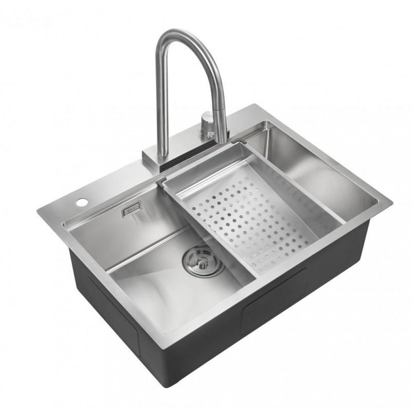 Мойка для кухни Milacio Denia 68 Steel MC.77410 сталь нержавеющая фото 1