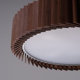 Потолочный светильник Woodled Rotor Chandelier S , американский орех , вплотную к потолку RC-02-S