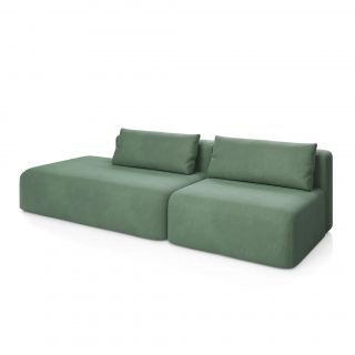 НОВЫЕ ЭМОЦИИ Диван прямой, темно-зеленый, угол левый D1 furniture BD-3063833