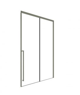 Душевая дверь Timo-S TDSS-120/13C-8L T48L 120 L стекло прозрачное / профиль никель