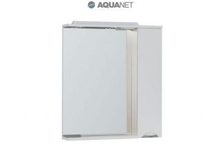 Зеркальный шкаф Aquanet Гретта 75 173986 белый/светлый дуб