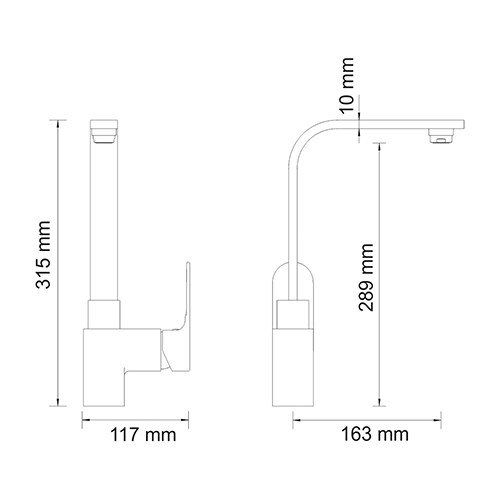 Смеситель для кухни WasserKRAFT Dinkel 5807 фото 3