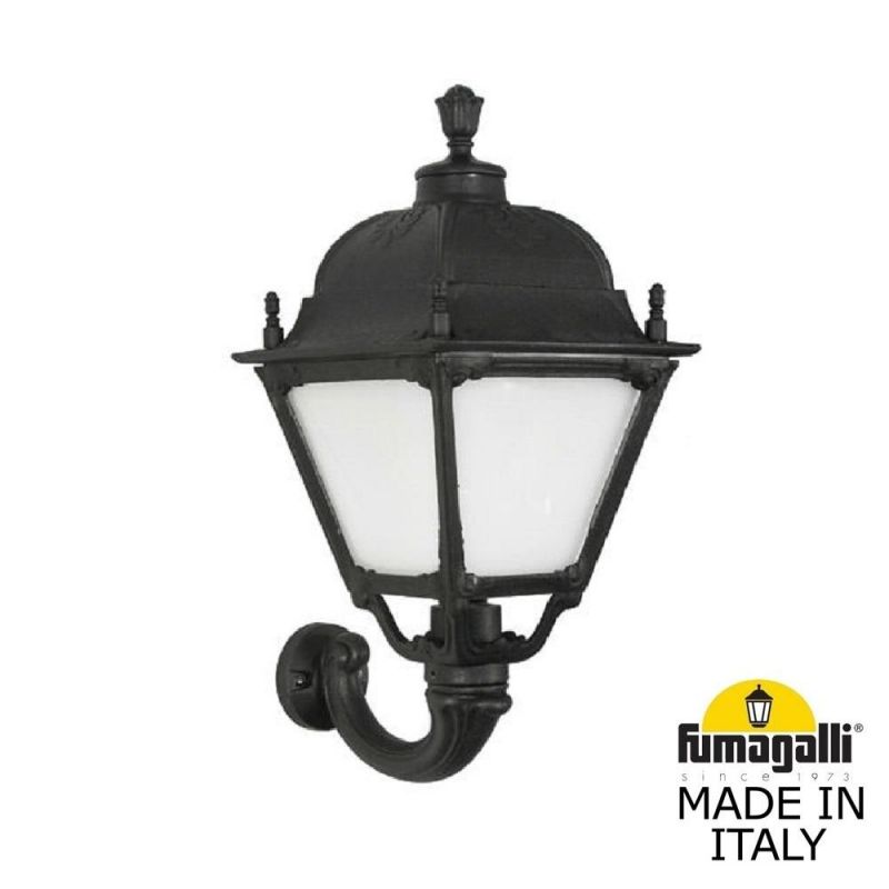 Уличный настенный светильник Fumagalli SIMON черный, бежевый U33.132.000.AYH27 фото 1