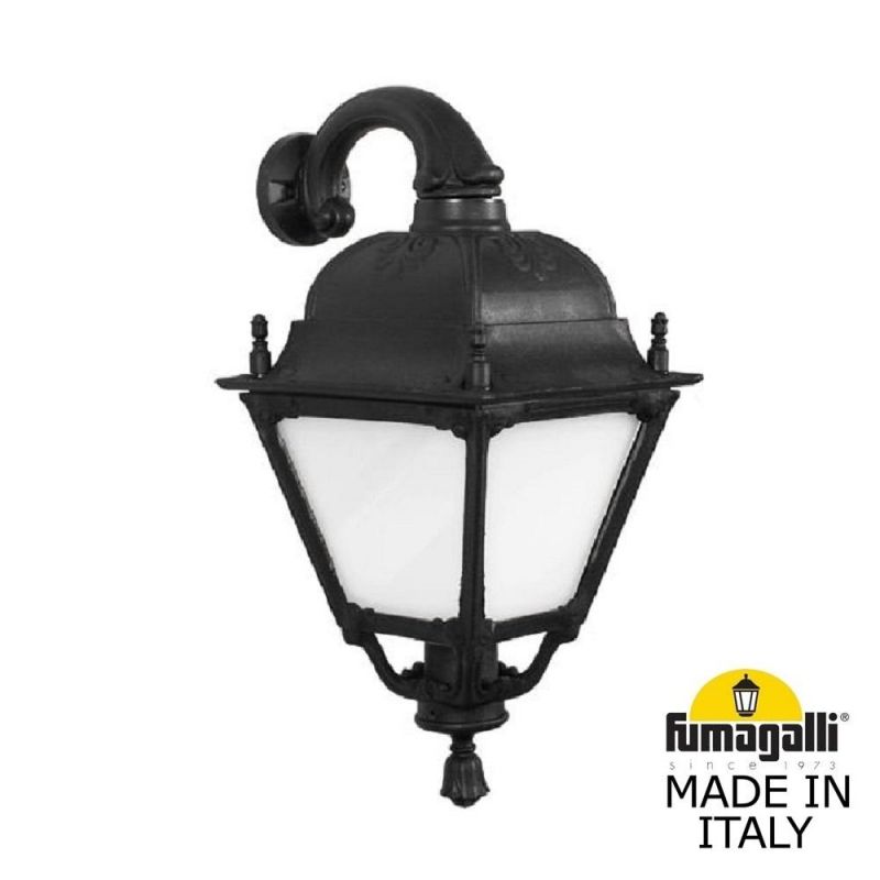 Уличный настенный светильник Fumagalli SIMON черный, бежевый U33.132.000.AYH27 фото 2