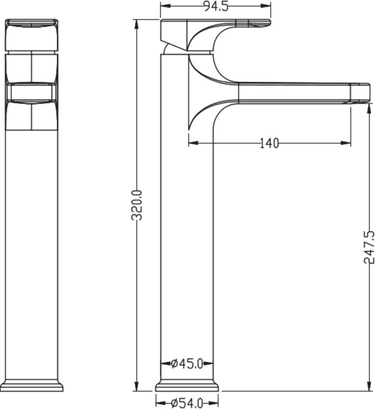 Смеситель для раковины Boheme Spectre 452-B фото 2