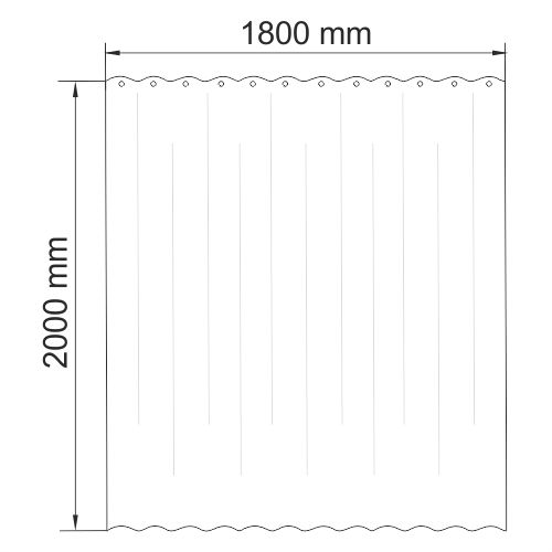 Шторка для ванной WasserKRAFT Glan SC-51101