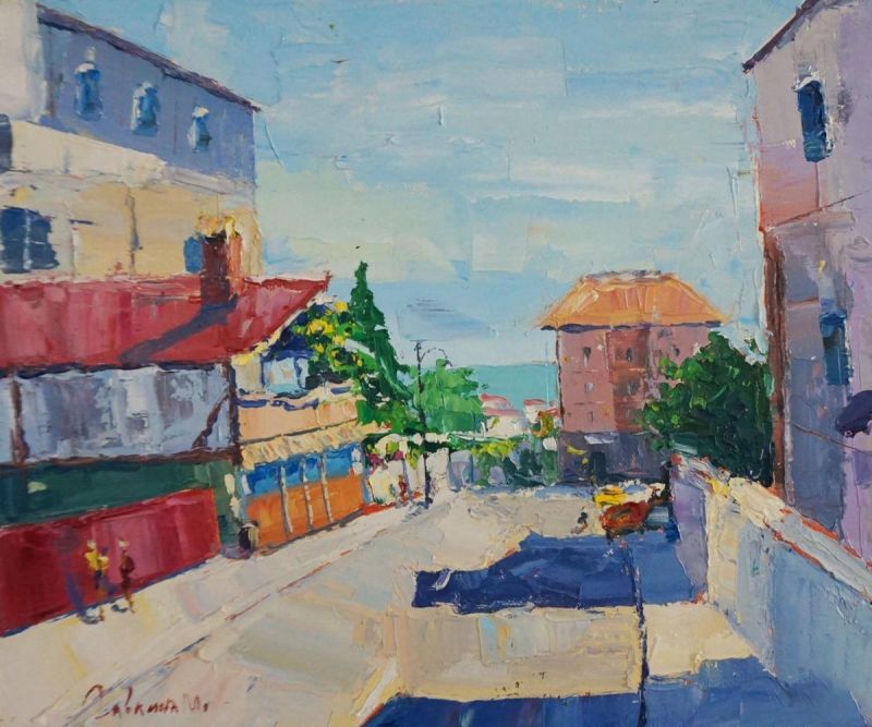 Картина "Солнечная улица" Гавлина Мария