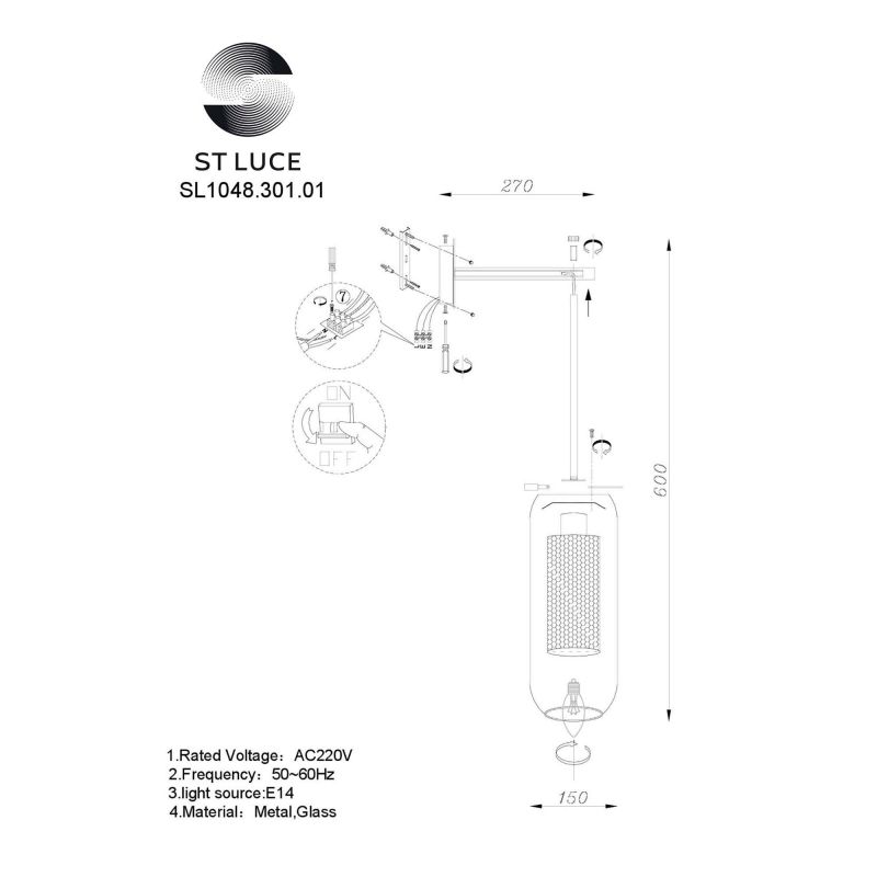 Бра ST Luce GERRIT SL1048.301.01