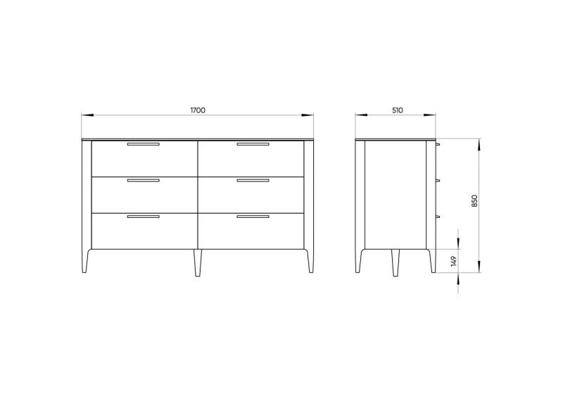 Комод Ellipsefurniture Type TY010202100101