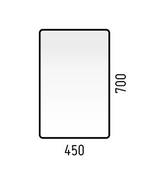 Зеркальный шкаф Corozo Монро SD-00000534 45х70 см