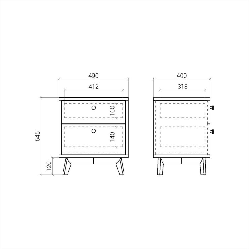 Прикроватная тумба The IDEA Frame BD-1964803