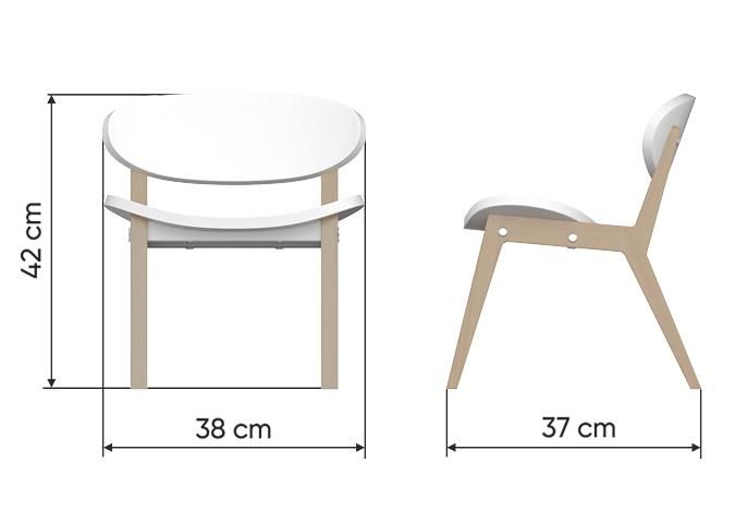 Стульчик Ellipsefurniture Classic (белый) CLMBCH01010190