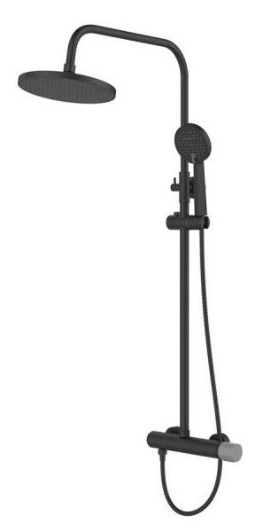 Душевая стойка Bronxe de Luxe Focus 24612BG черный матовый/гранит фото 1