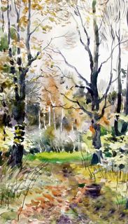 Картина "Осенний лес. Зайцево, 99" Юрий Чистяков
