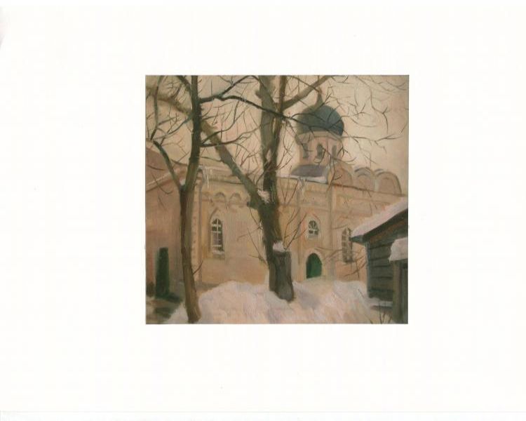 Картина "Старообрядческая церковь во имя Косьмы и Домиана" Слыщенко Елена
