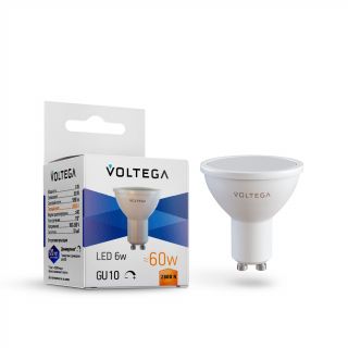Лампа светодиодная Voltega Simple Sofit dim GU10 VG2-S2GU10warm6W-D 8457