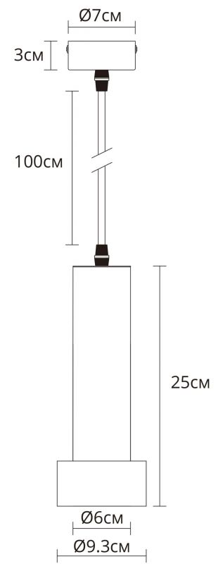 Подвес Arte Lamp RAN A3147SP-1BK