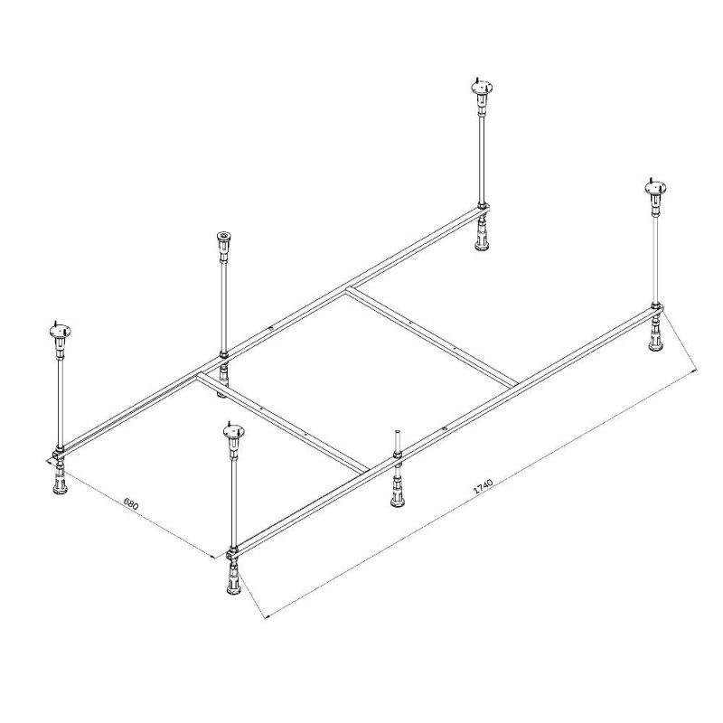 Каркас для ванн AM.PM Func W84A-180-080W-R 180х80