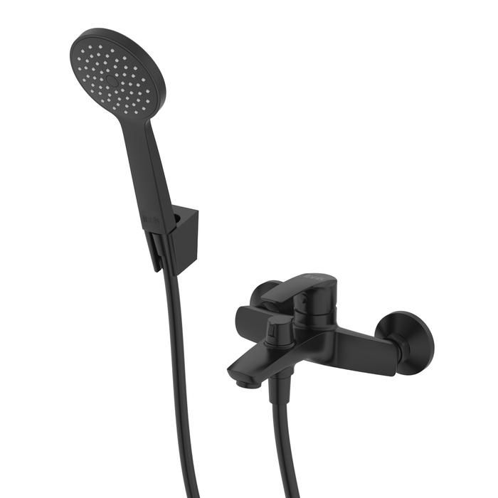 Смеситель для ванны Iddis Ray RAYBL02i02 черный матовый фото 1