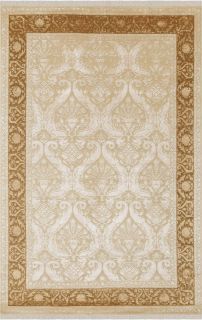 Индийский ковер из шерсти и арт-шёлка Carpet «KING OF AGRA» NO18-CRE-GLD 169 x 239 см