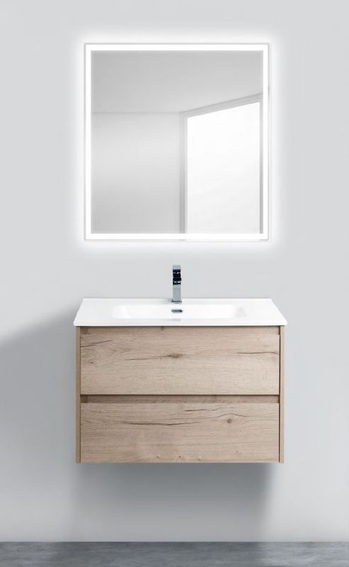 Тумба под раковину подвесная BelBagno KRAFT-700-2C-SO-RGB Rovere Galifax Bianco 70 см фото 2