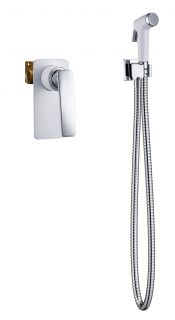 Гигиенический душ Timo-F Helmi 4089/00-16SM со смесителем и внутренней частью,  белый/хром