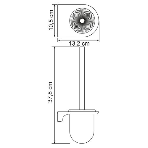 Щетка для унитаза WasserKRAFT Kammel K-8327W